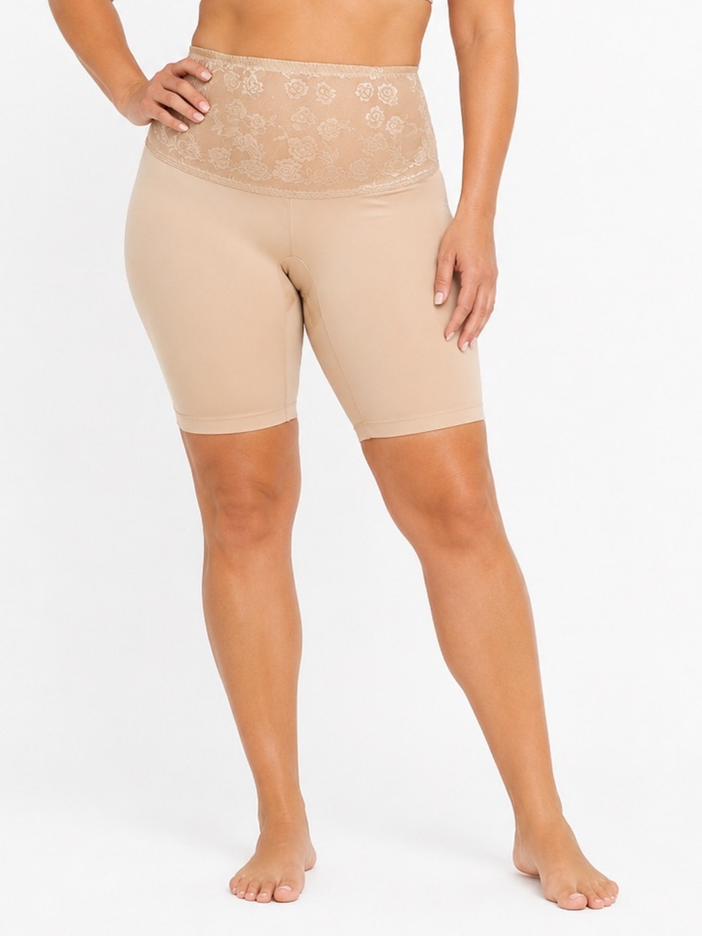 Torrid Beige Lace High-Waist Shapewear Body Short Size 18/20 NEW WITH TAGS!!